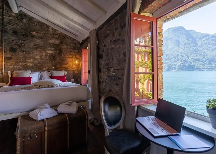 Romantic View Apartment, Nesso, By Rent 公寓 *